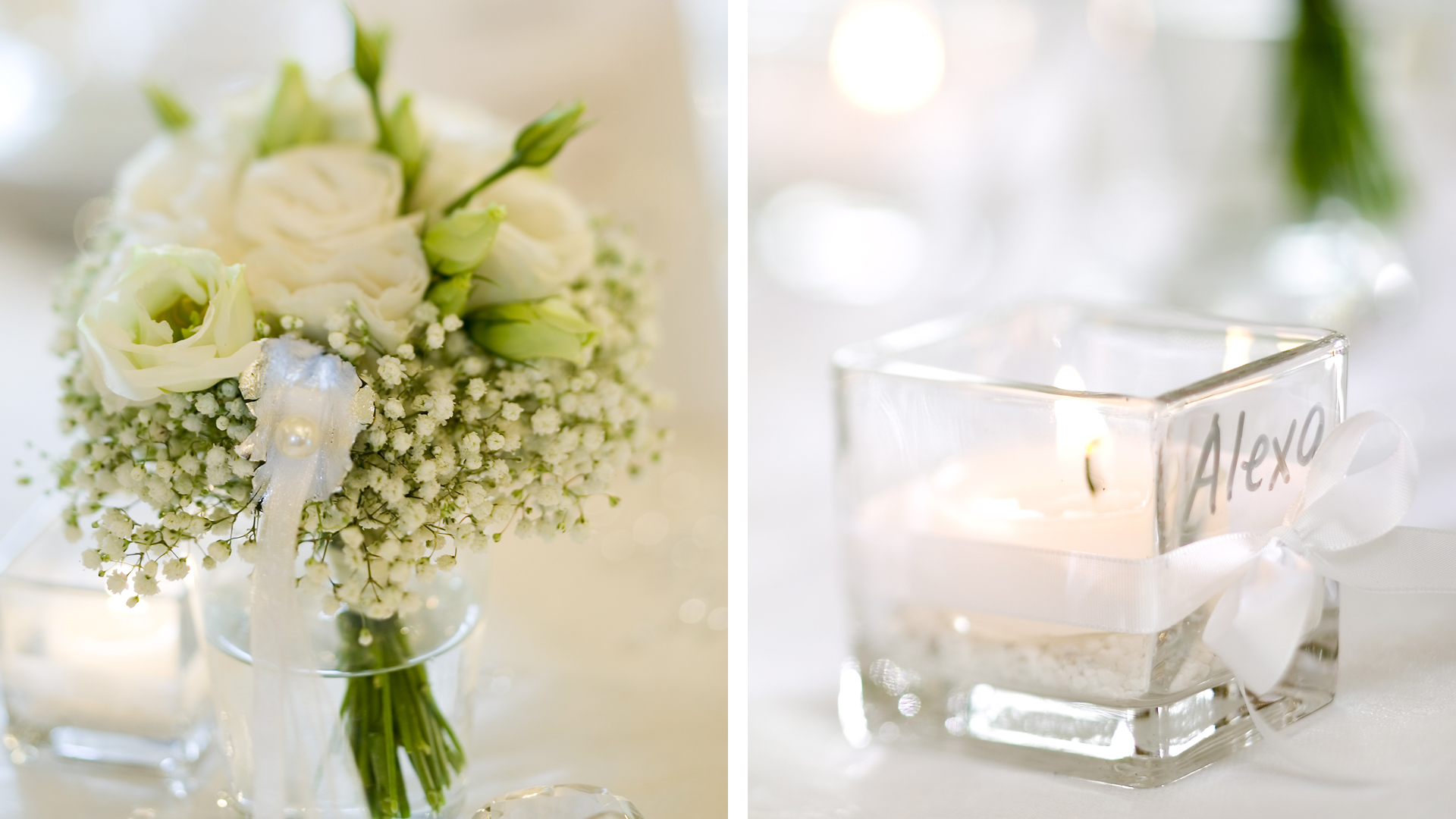 Ideen für Hochzeiten: Ein Traum in Weiß | Tischdekoration