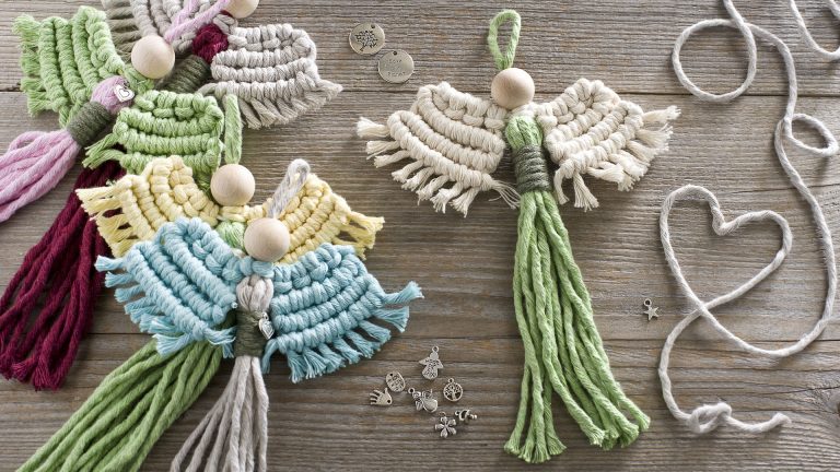 Makramee-Engel knüpfen – Creativ Markt Butterer